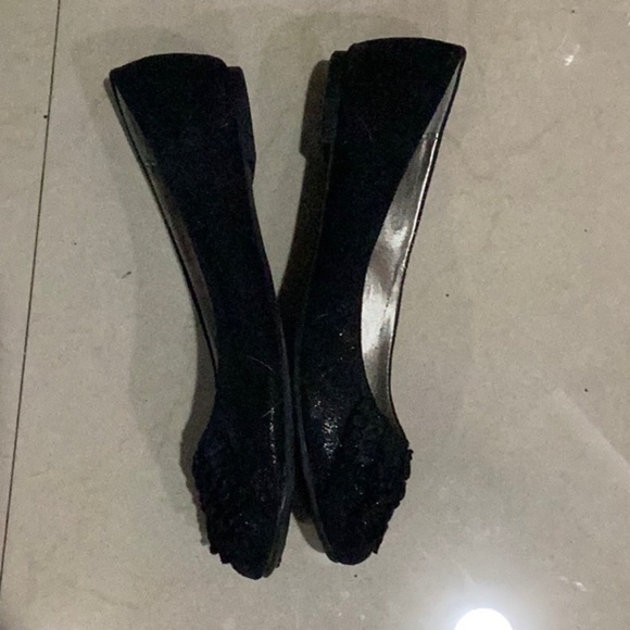 CL by Laundry Glamor Disco Fabric Slip On Ballet Flats, Black SZ 10 - Picture 2 of 8